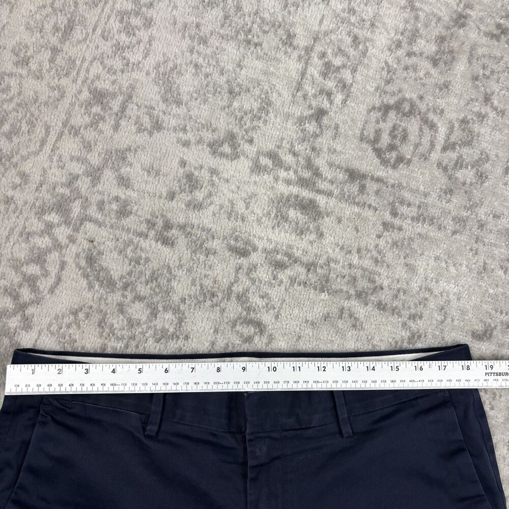 Banana Republic Aiden Slim Fit Chino Pants Mens Navy Blue Cotton Size 36x32 - Picture 3 of 6